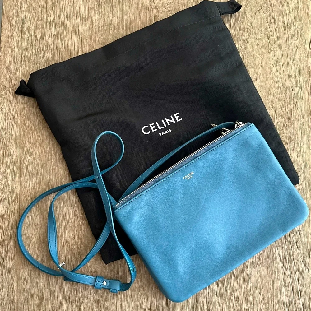 NWOT CELINE Lambskin Small Trio Crossbody Bag - Picture 1 of 7
